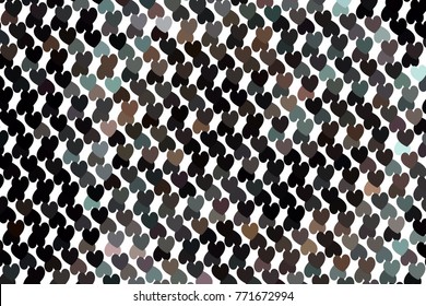 Beautiful background with an abstract pattern of hearts. Design element for greeting cards, book covers, title backgrounds. Vector clip art.