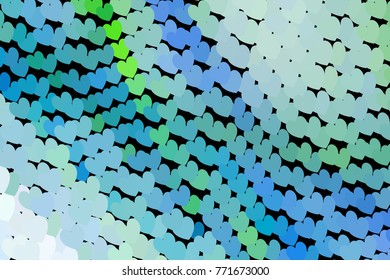 Beautiful background with an abstract pattern of hearts. Design element for greeting cards, book covers, title backgrounds. Vector clip art.