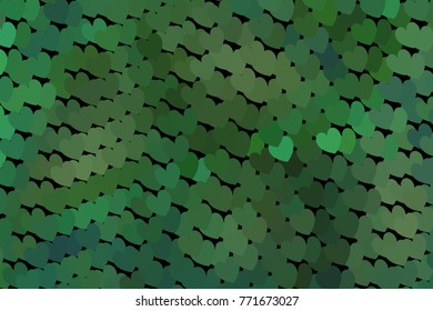 Beautiful background with an abstract pattern of hearts. Design element for greeting cards, book covers, title backgrounds. Vector clip art.
