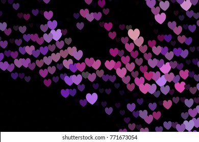 Beautiful background with an abstract pattern of hearts. Design element for greeting cards, book covers, title backgrounds. Vector clip art.