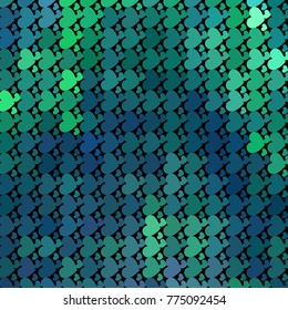 Beautiful background with an abstract pattern of hearts. Design element for greeting cards, book covers, title backgrounds. Vector clip art.