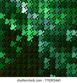 Beautiful background with an abstract pattern of hearts. Design element for greeting cards, book covers, title backgrounds. Vector clip art.