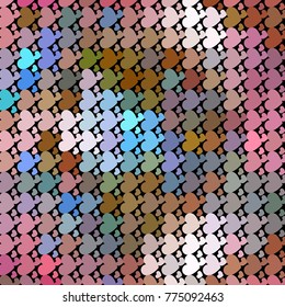 Beautiful background with an abstract pattern of hearts. Design element for greeting cards, book covers, title backgrounds. Vector clip art.