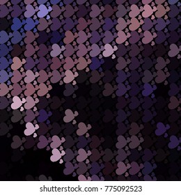 Beautiful background with an abstract pattern of hearts. Design element for greeting cards, book covers, title backgrounds. Vector clip art.