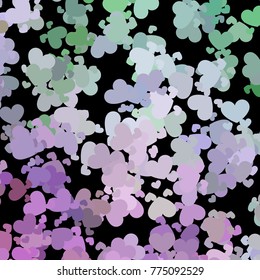 Beautiful background with an abstract pattern of hearts. Design element for greeting cards, book covers, title backgrounds. Vector clip art.