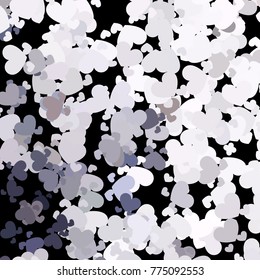 Beautiful background with an abstract pattern of hearts. Design element for greeting cards, book covers, title backgrounds. Vector clip art.