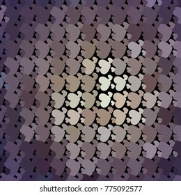 Beautiful background with an abstract pattern of hearts. Design element for greeting cards, book covers, title backgrounds. Vector clip art.