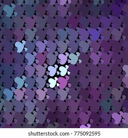 Beautiful background with an abstract pattern of hearts. Design element for greeting cards, book covers, title backgrounds. Vector clip art.