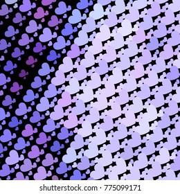 Beautiful background with an abstract pattern of hearts. Design element for greeting cards, book covers, title backgrounds. Vector clip art.