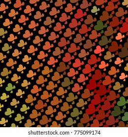 Beautiful background with an abstract pattern of hearts. Design element for greeting cards, book covers, title backgrounds. Vector clip art.