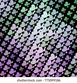 Beautiful background with an abstract pattern of hearts. Design element for greeting cards, book covers, title backgrounds. Vector clip art.