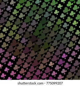 Beautiful background with an abstract pattern of hearts. Design element for greeting cards, book covers, title backgrounds. Vector clip art.
