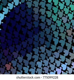 Beautiful background with an abstract pattern of hearts. Design element for greeting cards, book covers, title backgrounds. Vector clip art.