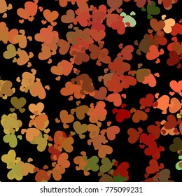 Beautiful background with an abstract pattern of hearts. Design element for greeting cards, book covers, title backgrounds. Vector clip art.