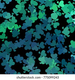 Beautiful background with an abstract pattern of hearts. Design element for greeting cards, book covers, title backgrounds. Vector clip art.