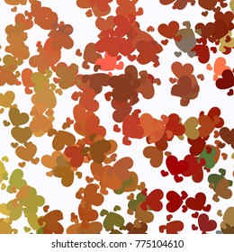 Beautiful background with an abstract pattern of hearts. Design element for greeting cards, book covers, title backgrounds. Vector clip art