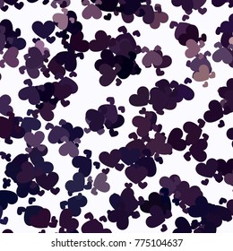 Beautiful background with an abstract pattern of hearts. Design element for greeting cards, book covers, title backgrounds. Vector clip art