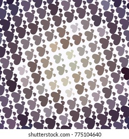 Beautiful background with an abstract pattern of hearts. Design element for greeting cards, book covers, title backgrounds. Vector clip art