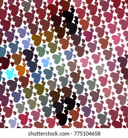 Beautiful background with an abstract pattern of hearts. Design element for greeting cards, book covers, title backgrounds. Vector clip art