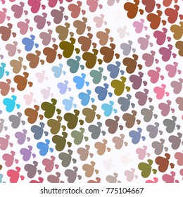 Beautiful background with an abstract pattern of hearts. Design element for greeting cards, book covers, title backgrounds. Vector clip art