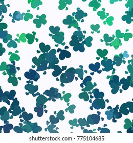 Beautiful background with an abstract pattern of hearts. Design element for greeting cards, book covers, title backgrounds. Vector clip art