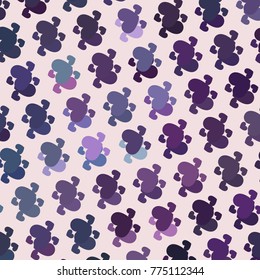 Beautiful background with an abstract pattern of hearts. Design element for greeting cards, book covers, title backgrounds. Vector clip art