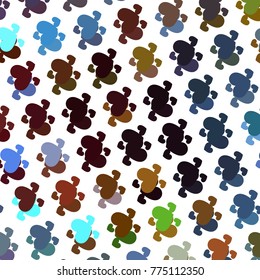 Beautiful background with an abstract pattern of hearts. Design element for greeting cards, book covers, title backgrounds. Vector clip art