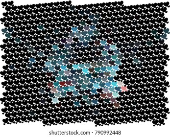 Beautiful background with an abstract pattern of hearts. The layout for greeting cards, Valentine Day cards, labels, tags, banners, flyers, ads. Vector clip art.