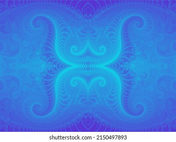 Hermoso fondo. Espirales abstractas. fractal generado. patrón. EPS10.
