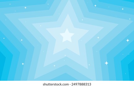  Beautiful background blue stars with sparkles. Vector illustration