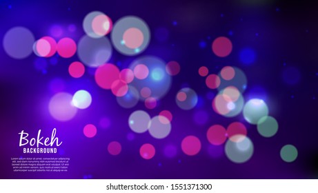 beautiful background with bokeh lights effect