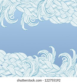 Beautiful background with braids