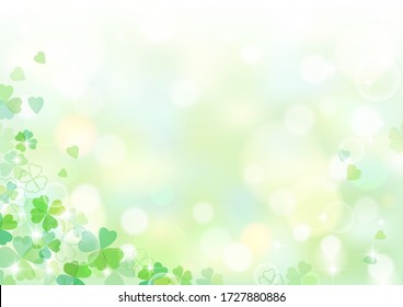 Beautiful background of brilliant clover