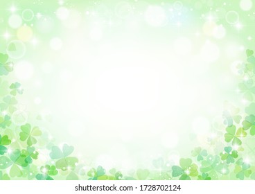 Beautiful background of brilliant clover