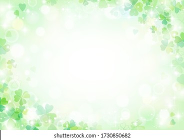 Beautiful background of brilliant clover