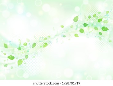 Beautiful background of brilliant green leaves
