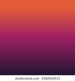 Beautiful background with calming sunset color gradations, combining a combination of orange and purple