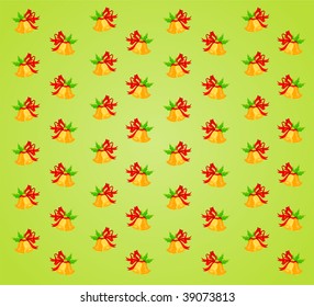 beautiful background with campanellis for christmastides