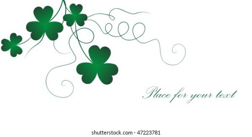 Beautiful background with clover