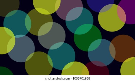 Beautiful background of colored transparent circles. Vector image. Texture.