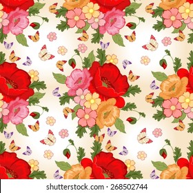 Beautiful background with colorful flowers. Floral background.