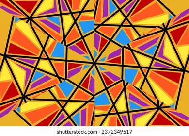 Beautiful background colourful mosaic abstract shape pattern with exclusive gradient 