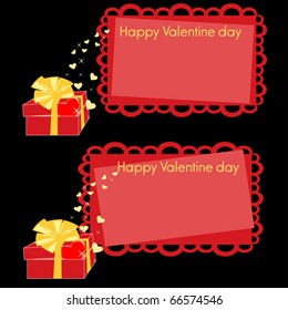 Beautiful background for a congratulation on the Valentine's day