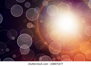 Beautiful background with defocused lights