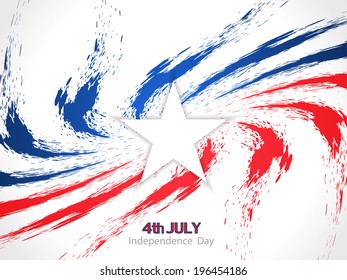 Beautiful background design for american independence day. vector illustration