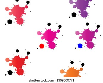 beautiful background design using grime vector with different beautiful pink,red color paint splash for banner, presentation and wallpaper, invitation purpose 96