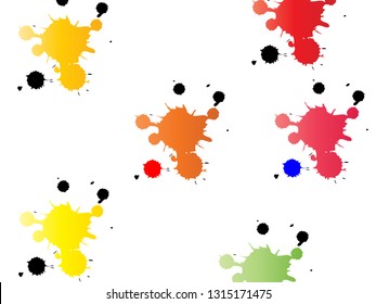 beautiful background design using grime vector with different beautiful yellow,orange,green color paint splash for banner, presentation and wallpaper, invitation purpose. 86