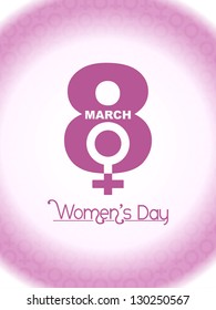 Beautiful background design for women's day. vector illustration