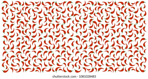 Beautiful background from different chili peppers on a textured background, for banner, greeting card, business card, menu. vector, vector graphics.