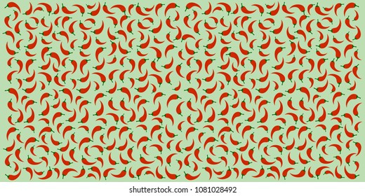 Beautiful background from different chili peppers on a textured background, for banner, greeting card, business card, menu. vector, vector graphics.